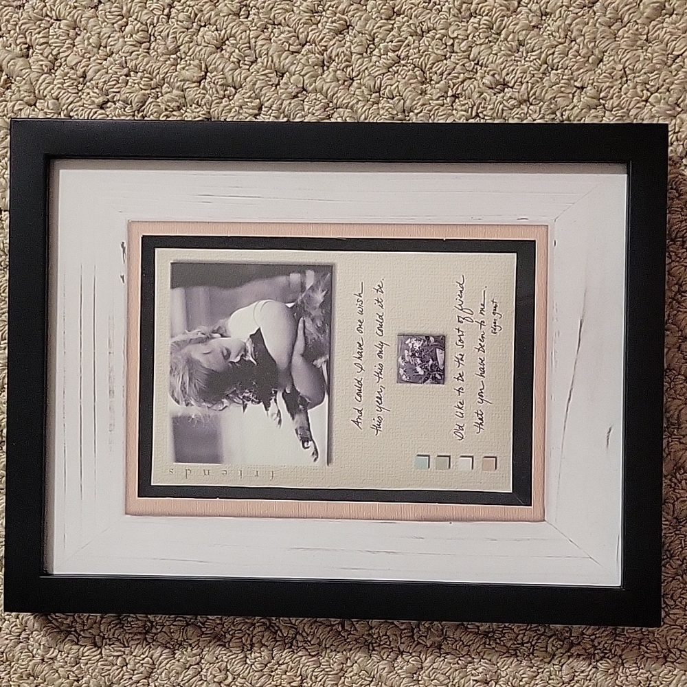 Black Framed Friend Plaque